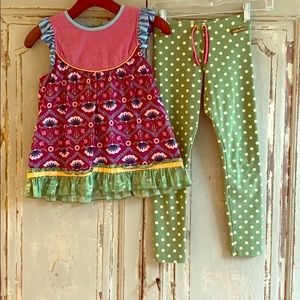 Matilda Jane Matching Sets - Matilda Jane Matching Top & leggings, Girls Sz 10 Matilda Jane Matching Sets - Matilda Jane Matching Top & leggings, Girls Sz 10